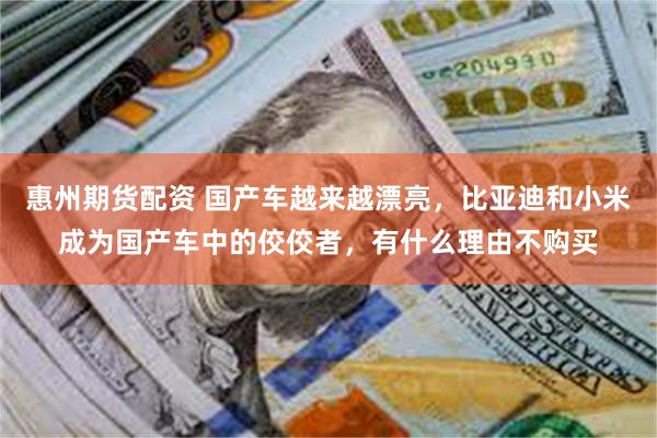 惠州期货配资 国产车越来越漂亮，比亚迪和小米成为国产车中的佼佼者，有什么理由不购买