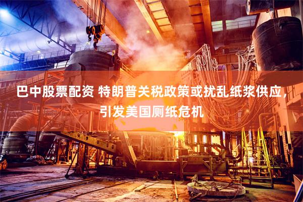 巴中股票配资 特朗普关税政策或扰乱纸浆供应，引发美国厕纸危机