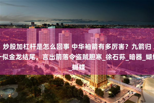 炒股加杠杆是怎么回事 中华袖箭有多厉害？九箭归一似金龙结尾，言出箭落令盗贼胆寒_徐石荪_暗器_蝴蝶
