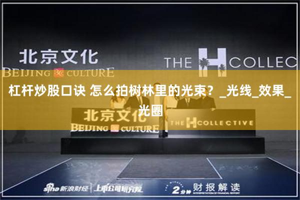 杠杆炒股口诀 怎么拍树林里的光束？_光线_效果_光圈