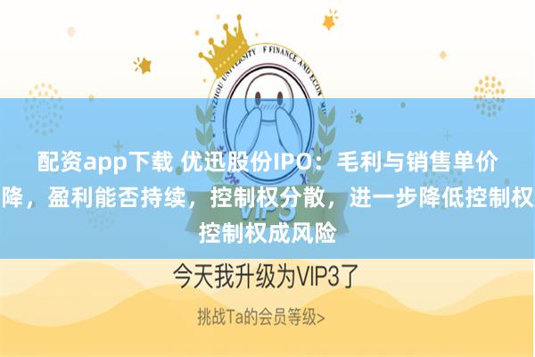 配资app下载 优迅股份IPO：毛利与销售单价持续下降，盈利能否持续，控制权分散，进一步降低控制权成风险