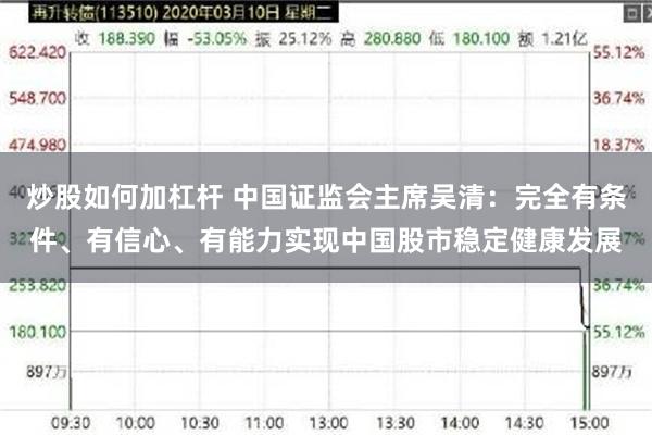 炒股如何加杠杆 中国证监会主席吴清：完全有条件、有信心、有能力实现中国股市稳定健康发展