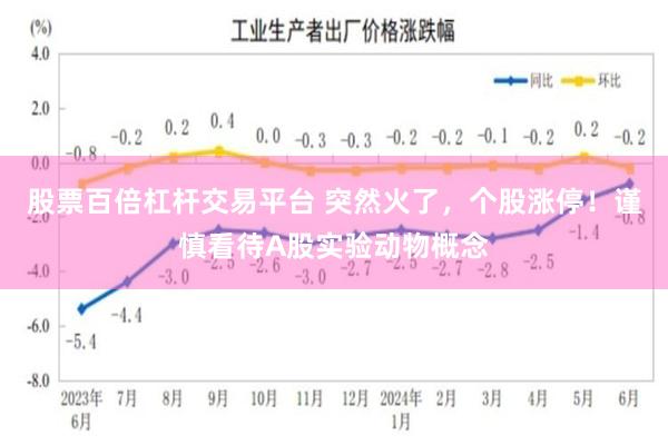 股票百倍杠杆交易平台 突然火了，个股涨停！谨慎看待A股实验动物概念