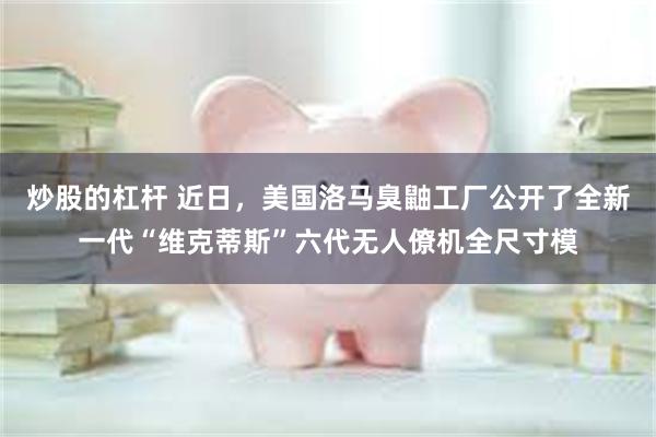 炒股的杠杆 近日，美国洛马臭鼬工厂公开了全新一代“维克蒂斯”六代无人僚机全尺寸模