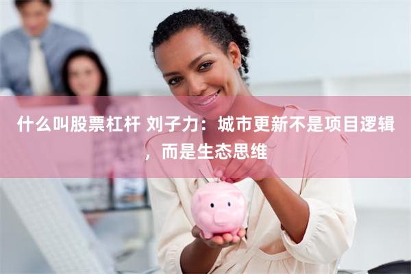 什么叫股票杠杆 刘子力：城市更新不是项目逻辑，而是生态思维
