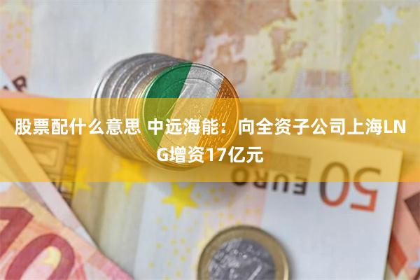 股票配什么意思 中远海能：向全资子公司上海LNG增资17亿元