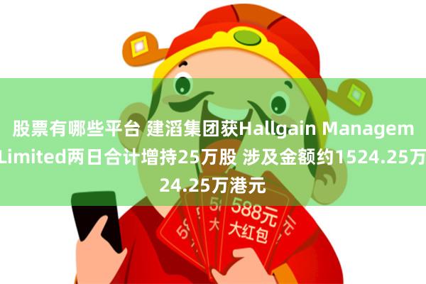 股票有哪些平台 建滔集团获Hallgain Management Limited两日合计增持25万股 涉及金额约1524.25万港元